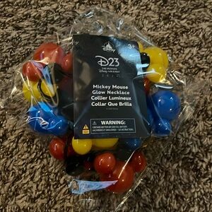D23 Disney Mickey Mouse Glow Necklace